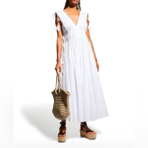 TORY BURCH 
Sleeveless Smocked Dress - Picture 1 of 4
